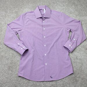 State & Liberty Men's Purple Button Down Shirt (medium)